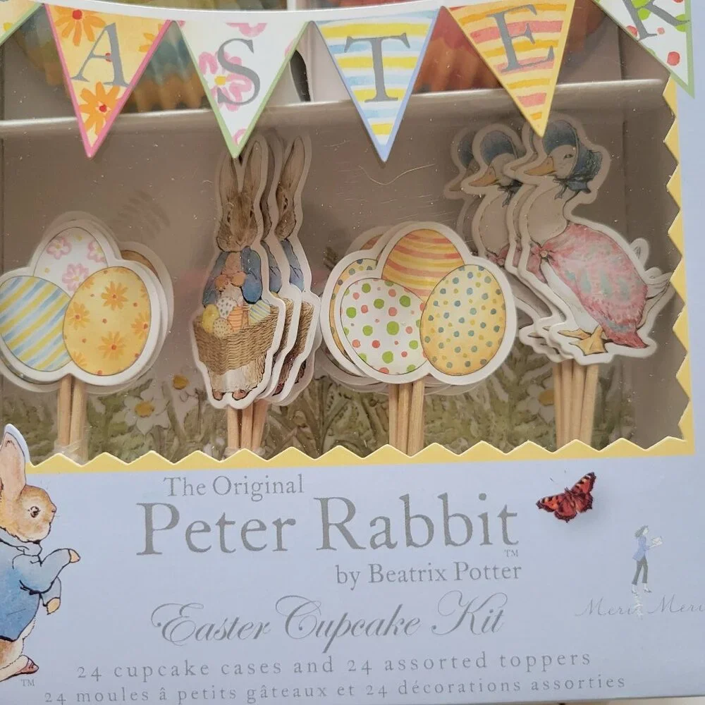 Peter Rabbit Easter Cupcake Kit By Beatrix Potter 24 Cupcake Cases Spring Party